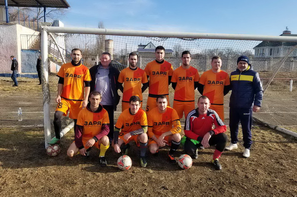 Команда "Заря" приняла участие в чемпионате Слободзейского района по мини-футболу